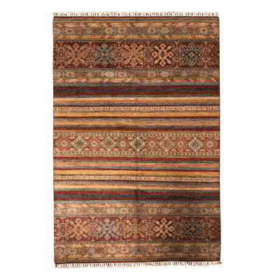 Wool Striped Area Rug