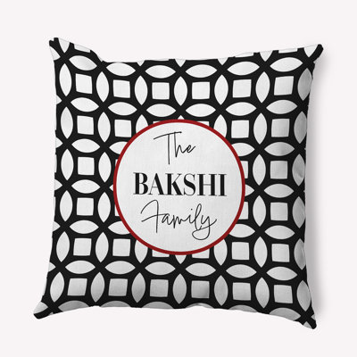 Geometric Down Outdoor Throw Pillow