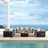 Camery 92.5'' Wide Rectangle Steel Patio Sofa with Cushions