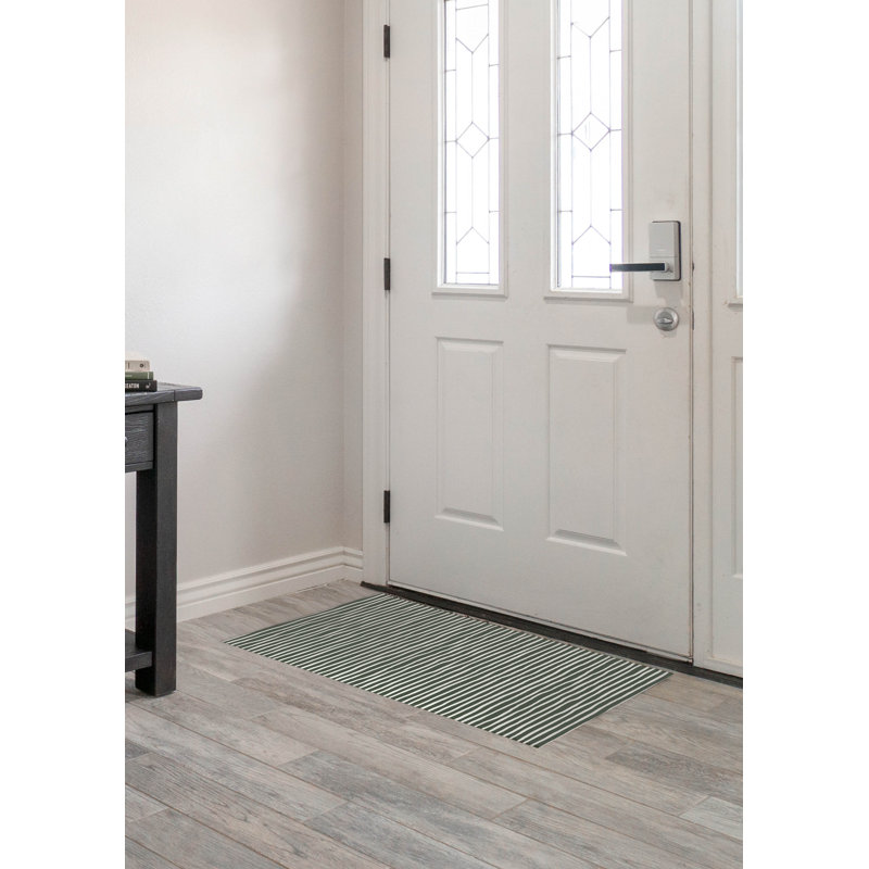 Ribbon Play Chimi Indoor Doormat, 24" W x 36" L, Green