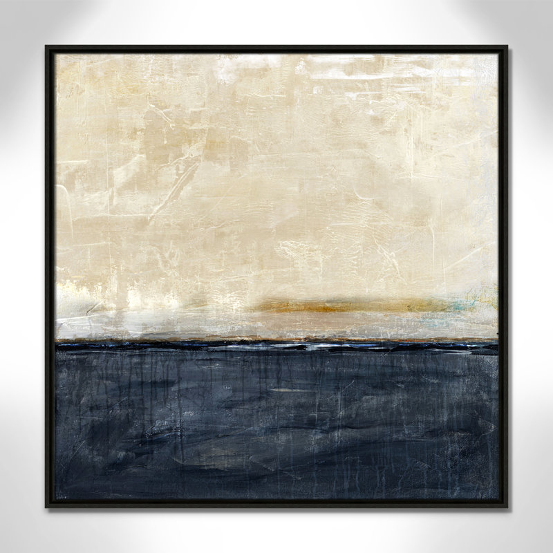 «Better Days», impression marine par Denise Brown, Espresso, H 31,5 po x l 31,5 po