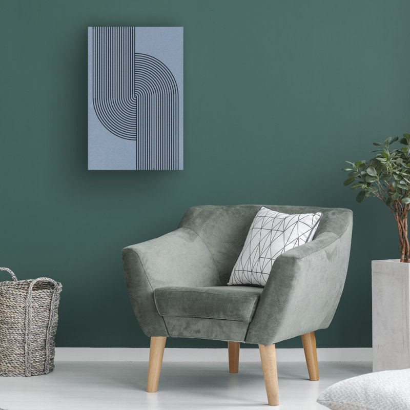 Œuvre bolognaise, «The Miuus Studio», bleu, H 19 po x l 12 po