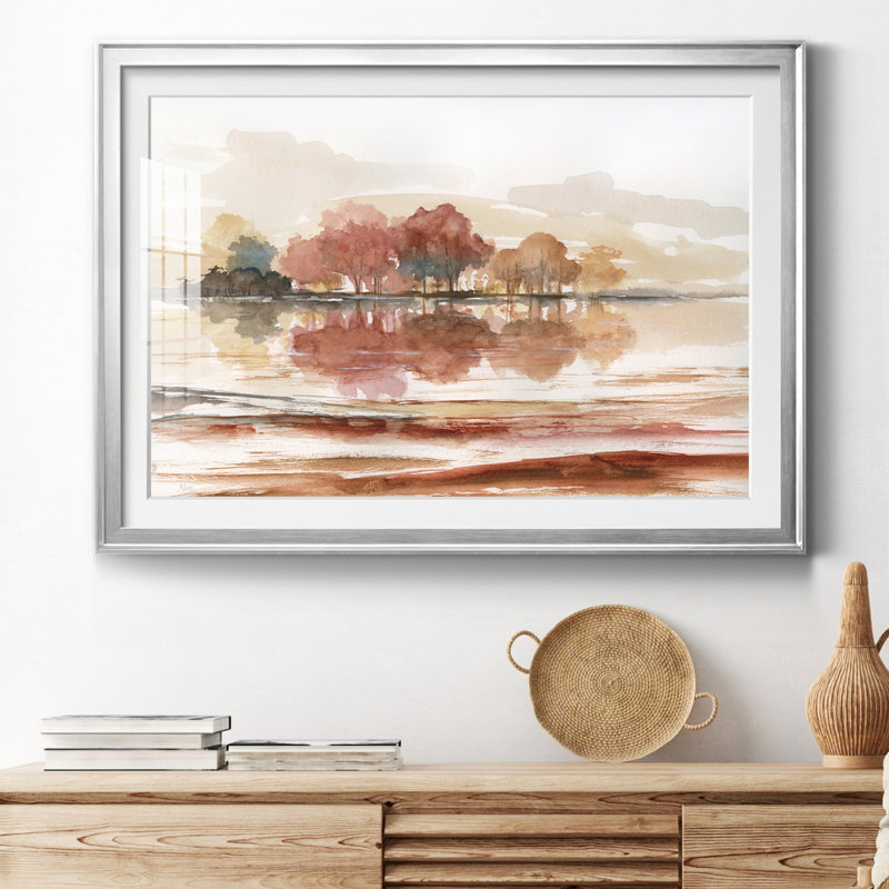 Earthy Dreams - Peinture encadrée, Argent, H 30,5 po x l 42,5 po x P 1,5 po
