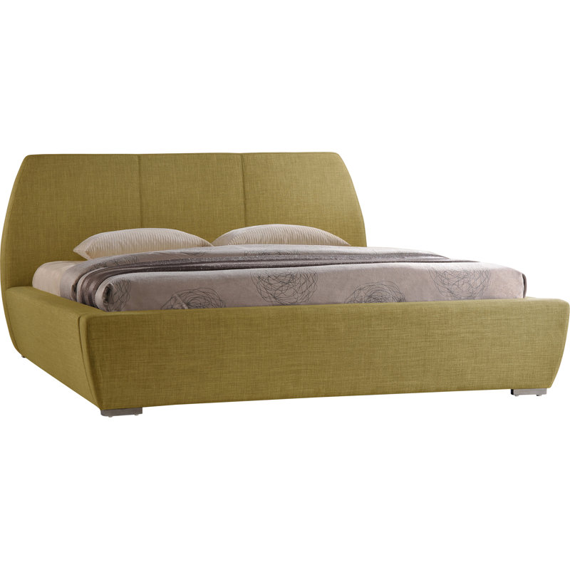Cubillo Upholstered Bed, Double (4'6), Green
