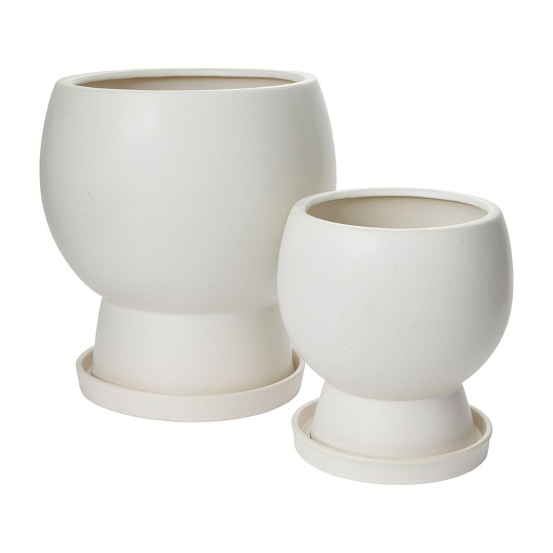 Goodlow Handmade Ceramic Pot Planter, 15" H x 14" W x 12" D