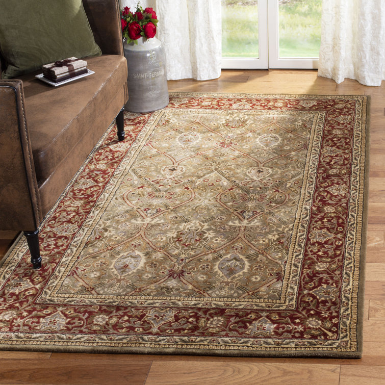 Evie Hand-Tufted Wool Rust Area Rug