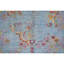 Hand Knotted Wool Area Rug in Blue