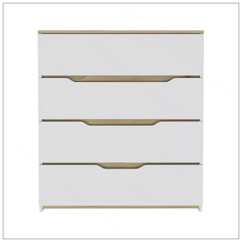 Commode Zoe, plateau supérieur, quatre tiroirs