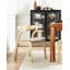Amira 45cm H Polyester Blend Upholstered Spindle Side Chair in Beige