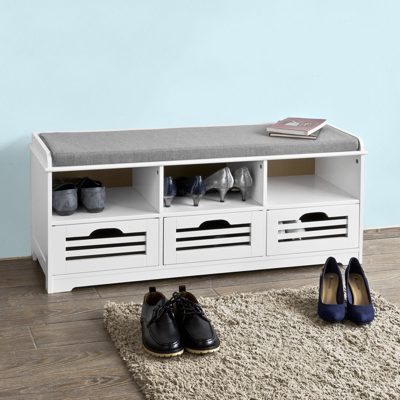 Segars Polyester Upholstered Storage Bench