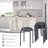 6-Pack Stackable Multifunctional Daisy Design Backless Round Metal Stool Set-1198815117