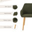 49.5cm H Upholstered Dining Chairs With Wooden Legs-392246011-388857034