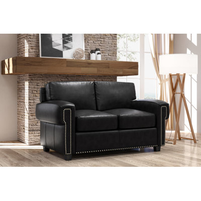 Causeuse-lit en cuir Fardin