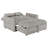 Light Grey Tufted Cushion Pull-Out Sleeper Sofa Bed