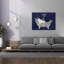 Toile épique Graffiti «Floral Bath 1 Indigo» par Courtney Prahl, 54 po x 40 po-1098237563