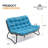 Lelsie 53.15" Wide Patio Loveseat-1537401244