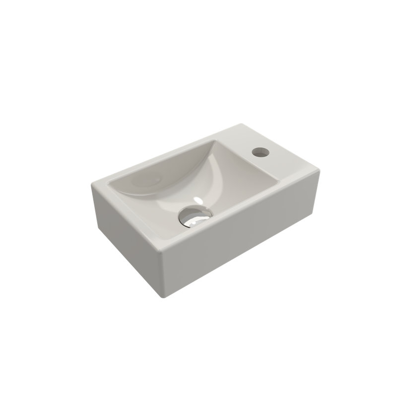 Milano 14.57'' L Bathroom Sink, Biscuit