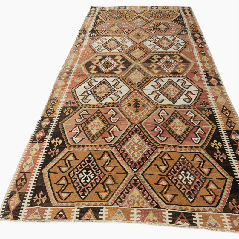 One-of-a-Kind 4'1 X 11'8 Flatweave Area Rug