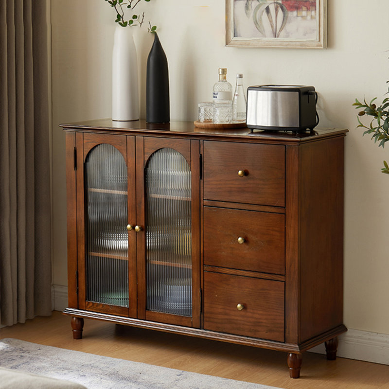 Armoire d'appoint moderne et polyvalente en bois massif