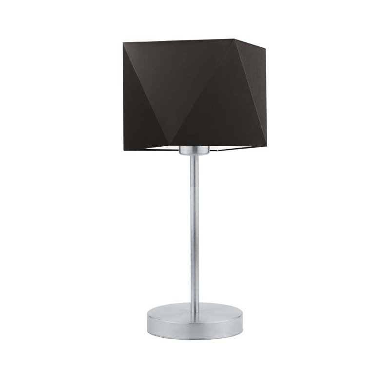 Denzal Metal Table Lamp, Silver, Brown