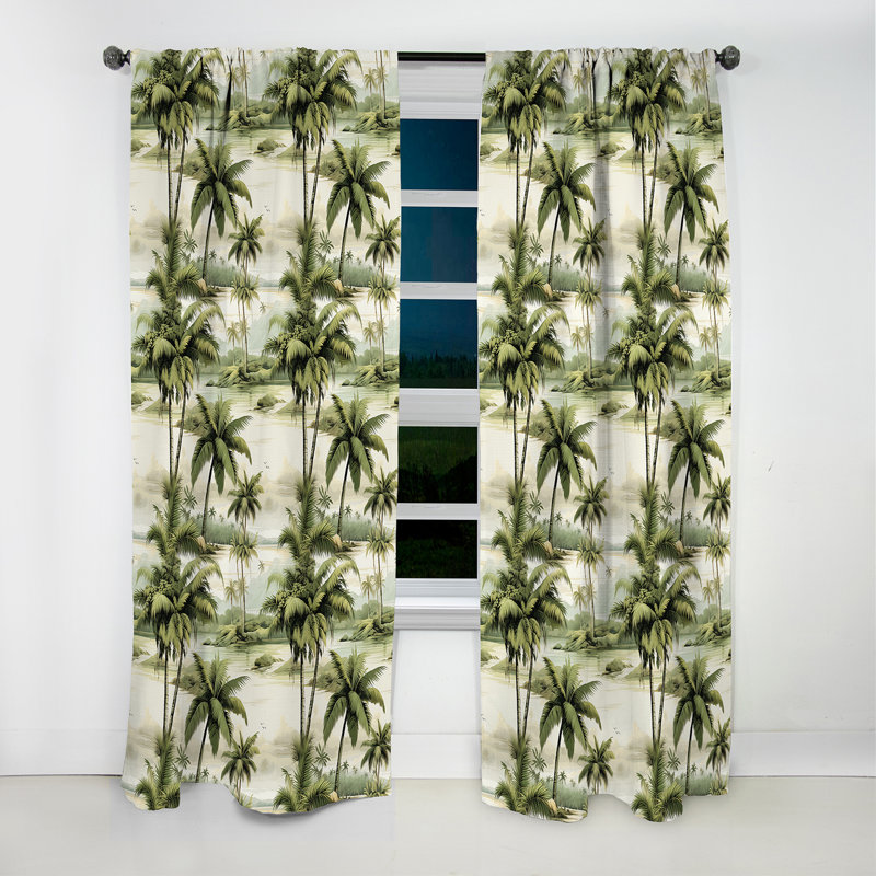 Motif tropical Vintage II - motif floral II, L 52 po x L 63 po