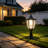 Solar Post Light Outdoor Class Black Aluminum Ww(2 Pack)