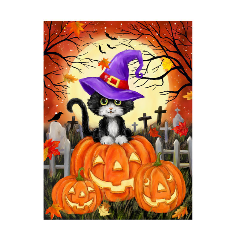 Art de Jean citrouille d'Halloween Jean François, H 14 po x l 19 po
