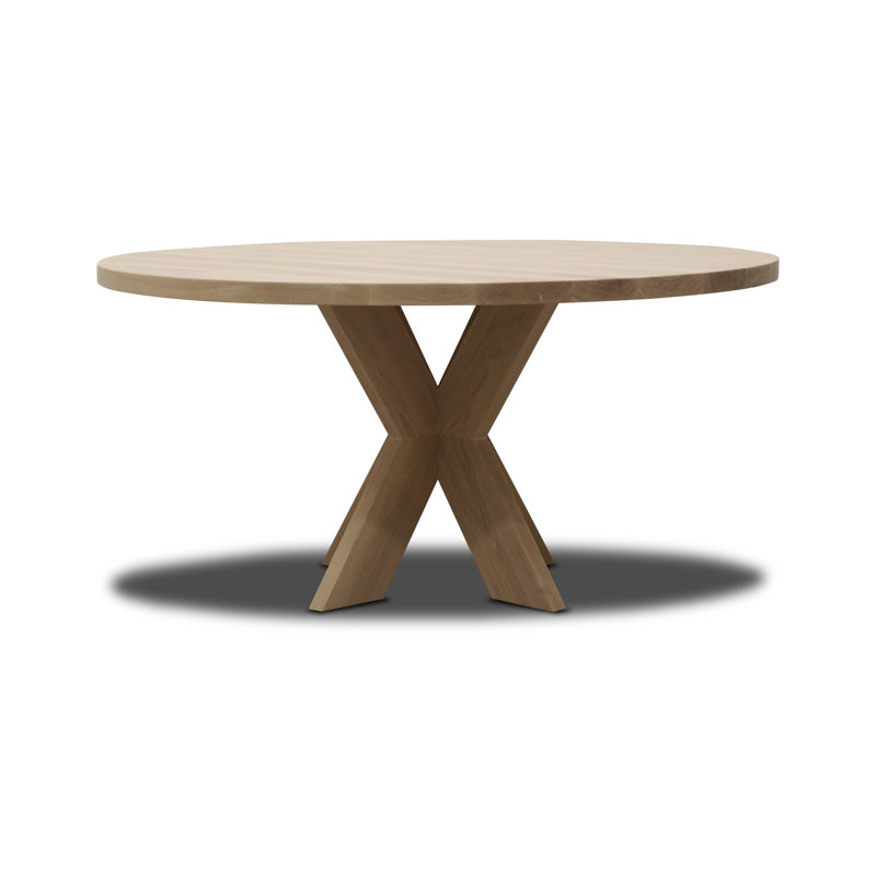 Luna Round Solid Oak Dining Table