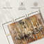 Ensemble 3 pièces de lustre en cristal sophistiqué sur toile-2115618435