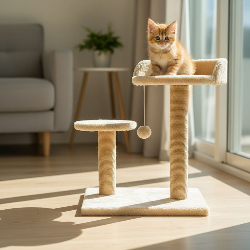 Grattoir pour chat, Beige