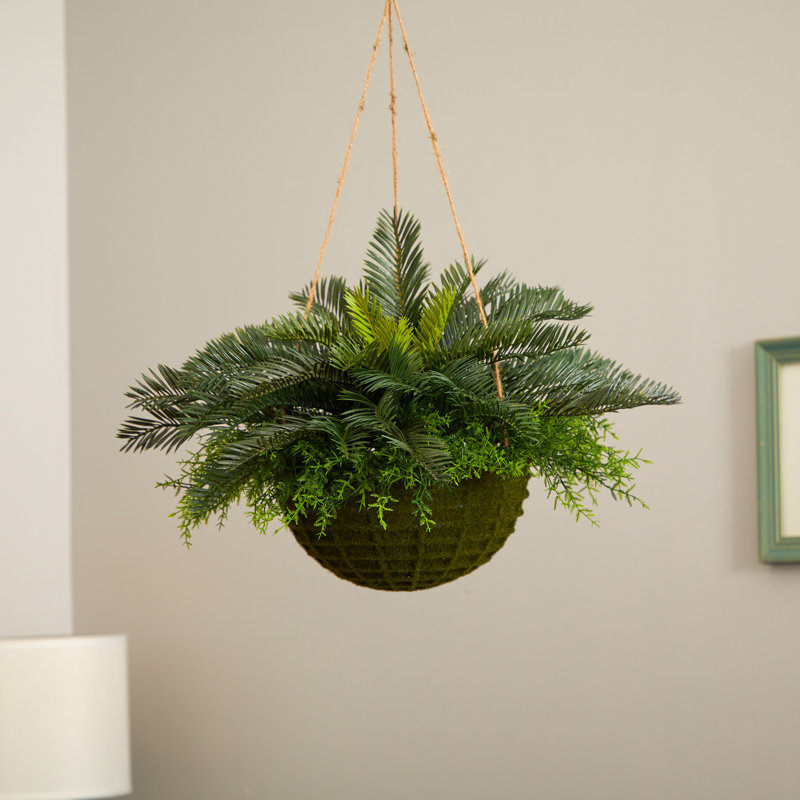 Plante de feuillage artificiel 13" en panier