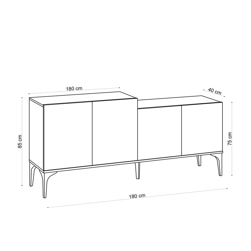 Kentia 180 Cm Wide Sideboard