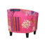 Angelice Multicoloured Patchwork Accent Tub Chair-539731990