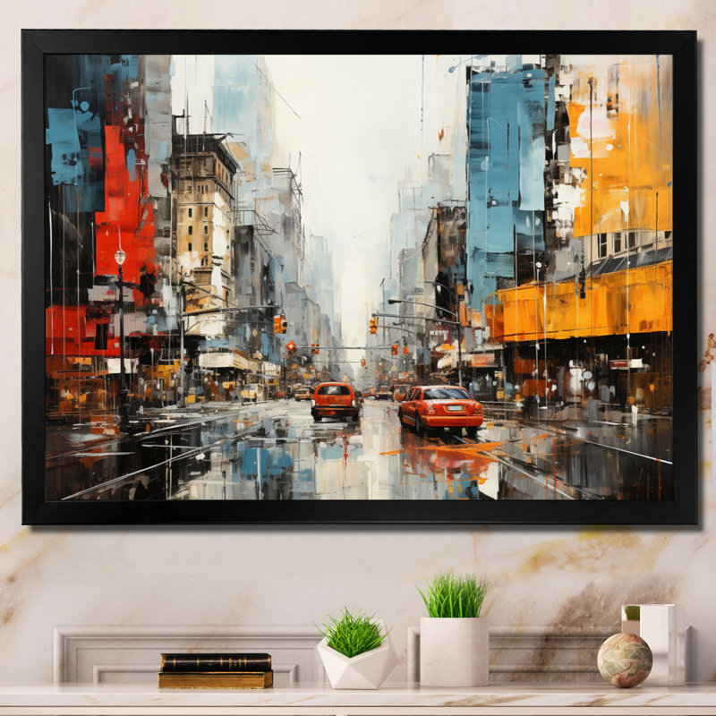 Maeng Urban Eclecticism, reproduction d'art sur toile, H 12 po x l 20 po x P 1 po, Cadre photo noir