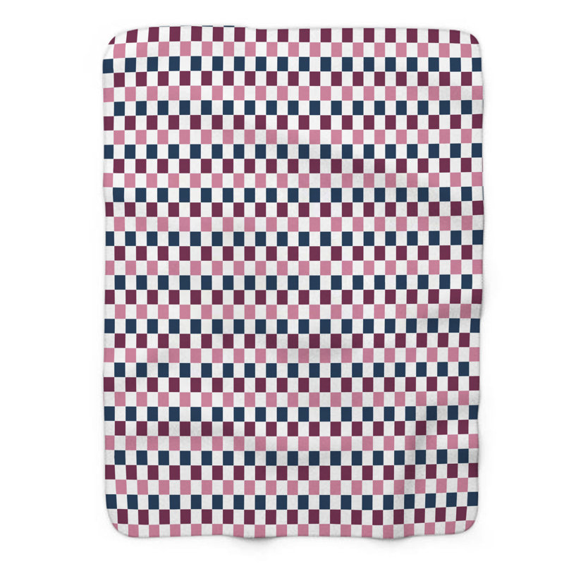 Couverture sherpa rose 1 pièce, L 60 po x L 80 po