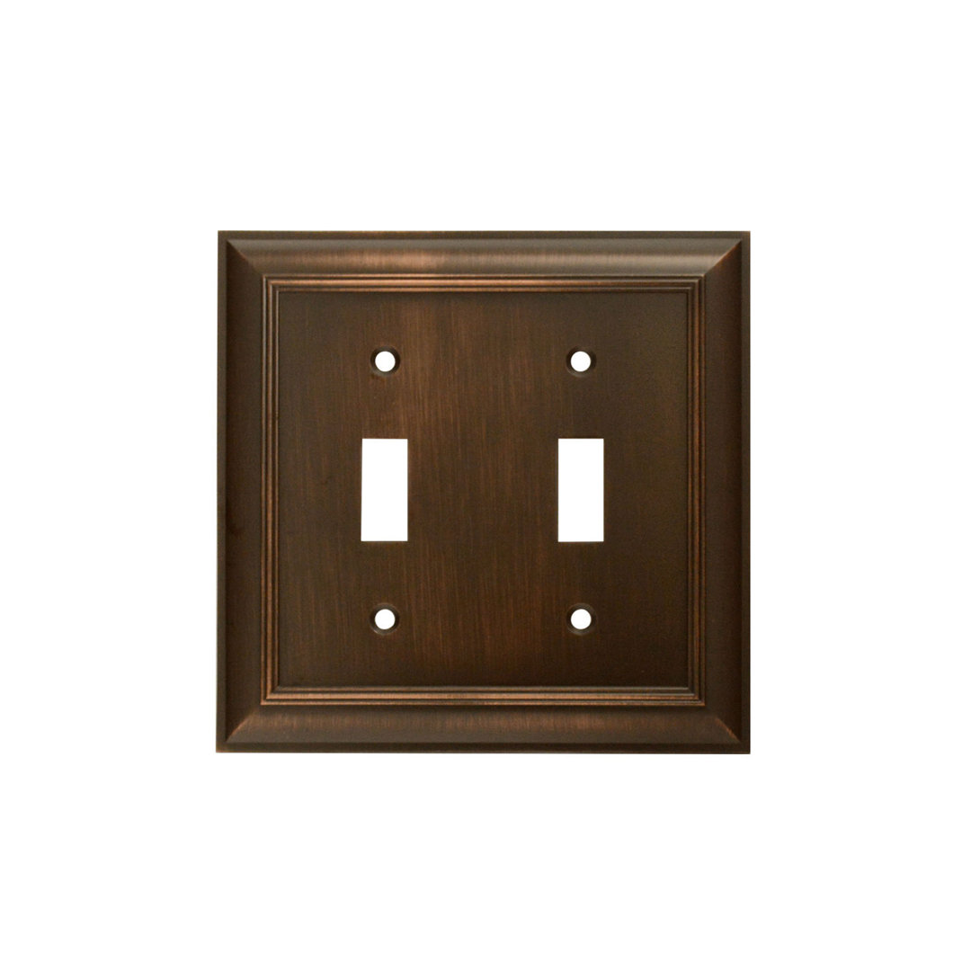 Impressions 2 - Gang Toggle Light Switch Standard Wall Plate CKP 