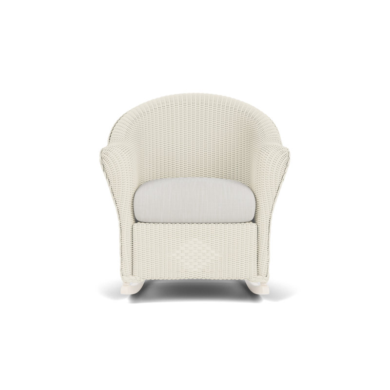 Reflections Outdoor Rocker Chair, Rollo Linen, Ivory