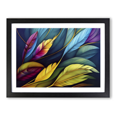 Colourful Bird Feathers Vol.4 - Framed Print