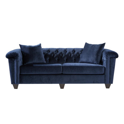 93" Tuxedo Arm Sofa with Reversible Cushions