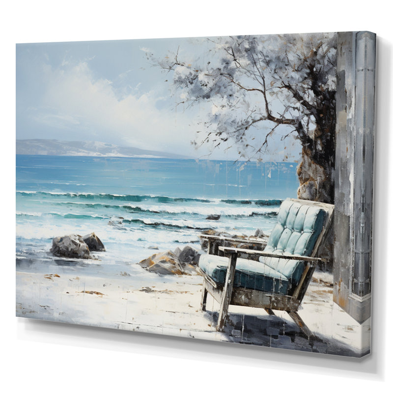 Coastalwindows Windows to the III - Imprimé, Toile tendue, H 24 po x l 32 po x P 1 po
