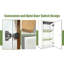 Armoire murale blanche de style Shaker en bois massif de 23 cm (9 po) avec 2 étagères réglables, bois et bois composite, monobloc, blanche, à assembler