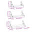 Wall Shelf Set 3 Pcs 37 X 12 X 13 Cm Engineered Wood-1943852561