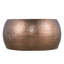 Table basse moderne en aluminium martelé à la main moderne de 32 pouces, cuivre antique, pièce maîtresse ronde fonctionnelle, martelée à la main, sans assemblage
