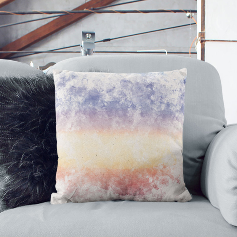Cloud Stripes Cushion with Filling, 55cm H x 55cm W x 20cm D
