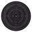 Paisley Modern & Contemporary Wall Clock, Antique Brass-Finished Metal Case with Aged Black Dial and Applied Numerals