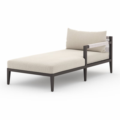 Nida 33'' Outdoor Aluminum Chaise Lounge