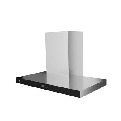 BRUNSTAG 36-Inch 600 CFM 3-Speed Stainless Steel Wall Mount Convertible Residential Range Hood with LED Lamp