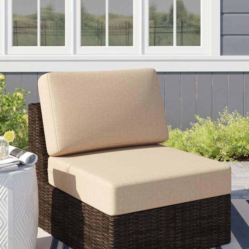 Coussin de siège extérieur Amala Sunbrella®, L 28,5 po x P 28,5 po, Sunbrella® toile beige antique