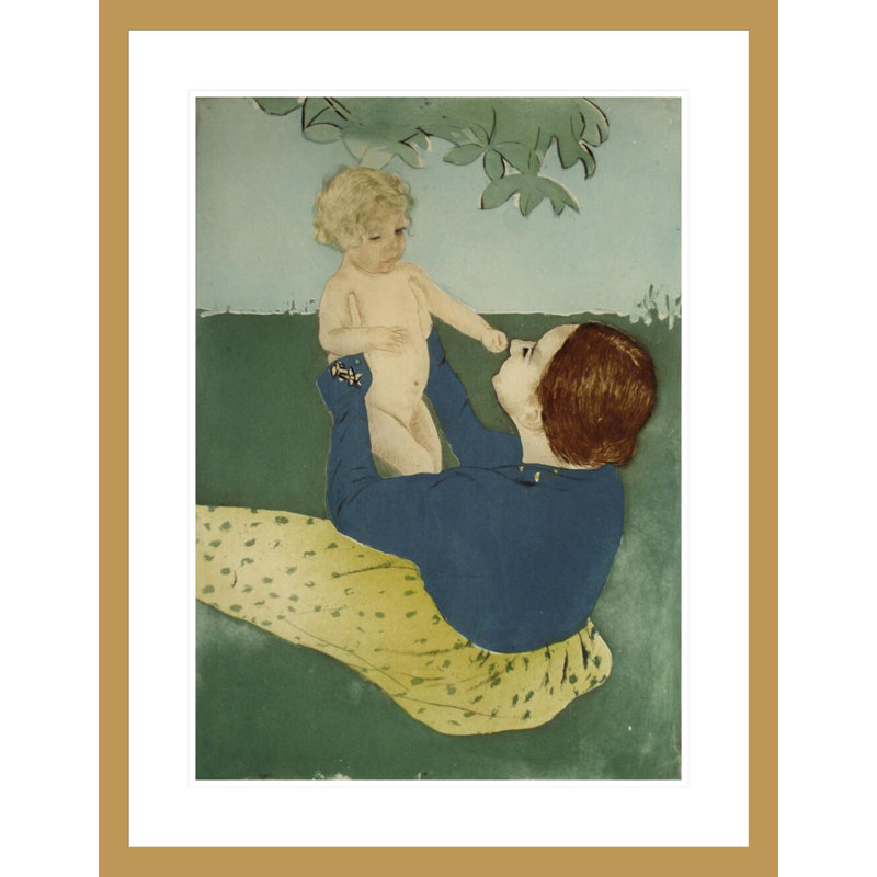 «Under the Horse» par Mary Cassatt - Impression sur toile, H 29,5 po x l 22,86 po