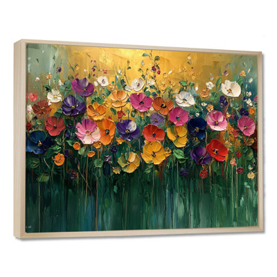 Roses et fleurs sauvages Country Bloom Field I - Roses, art mural de salon